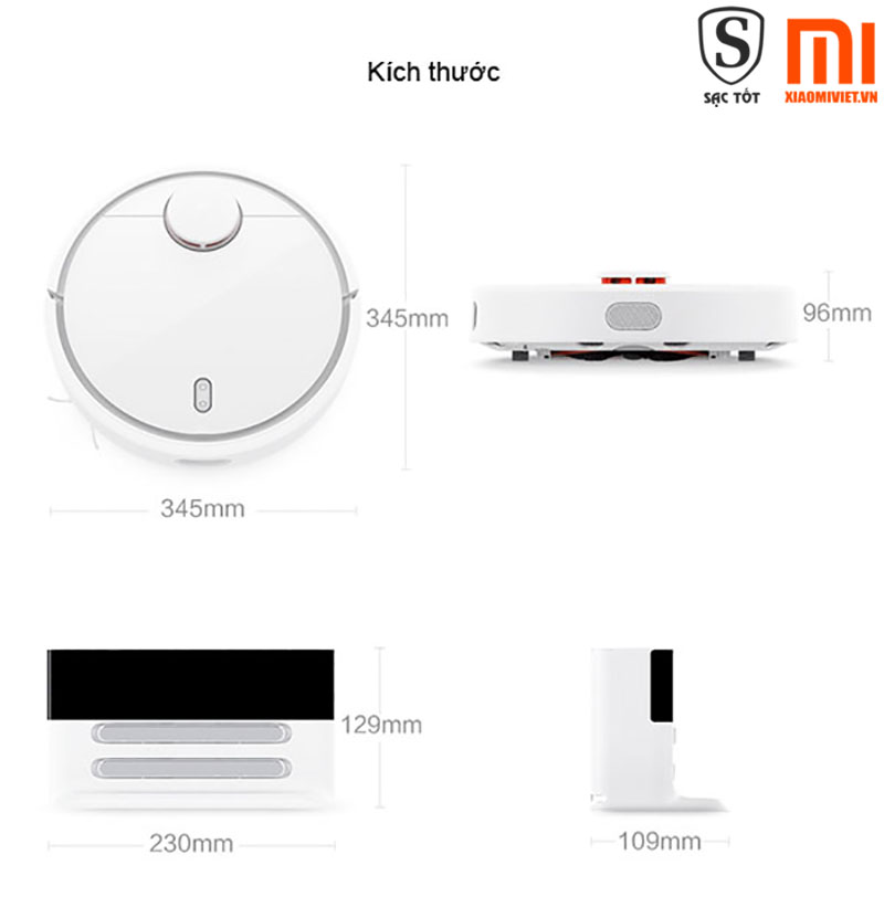 Robot Hút Bụi Dọn Nhà Xiaomi Mi Robot Vacuum Robot Hút Bụi Dọn Nhà Xiaomi Mi Robot Vacuum