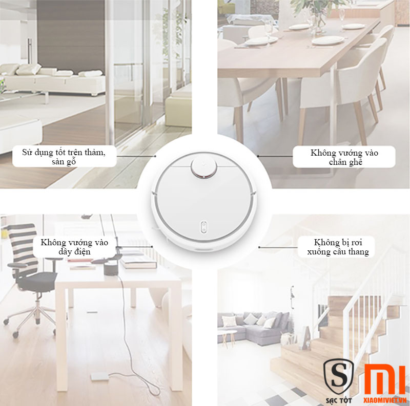 Robot Hút Bụi Dọn Nhà Xiaomi Mi Robot Vacuum Robot Hút Bụi Dọn Nhà Xiaomi Mi Robot Vacuum