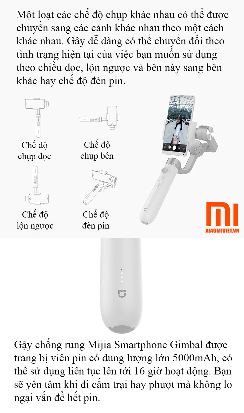 Gậy chống rung Xiaomi Mijia Smartphone Gimbal