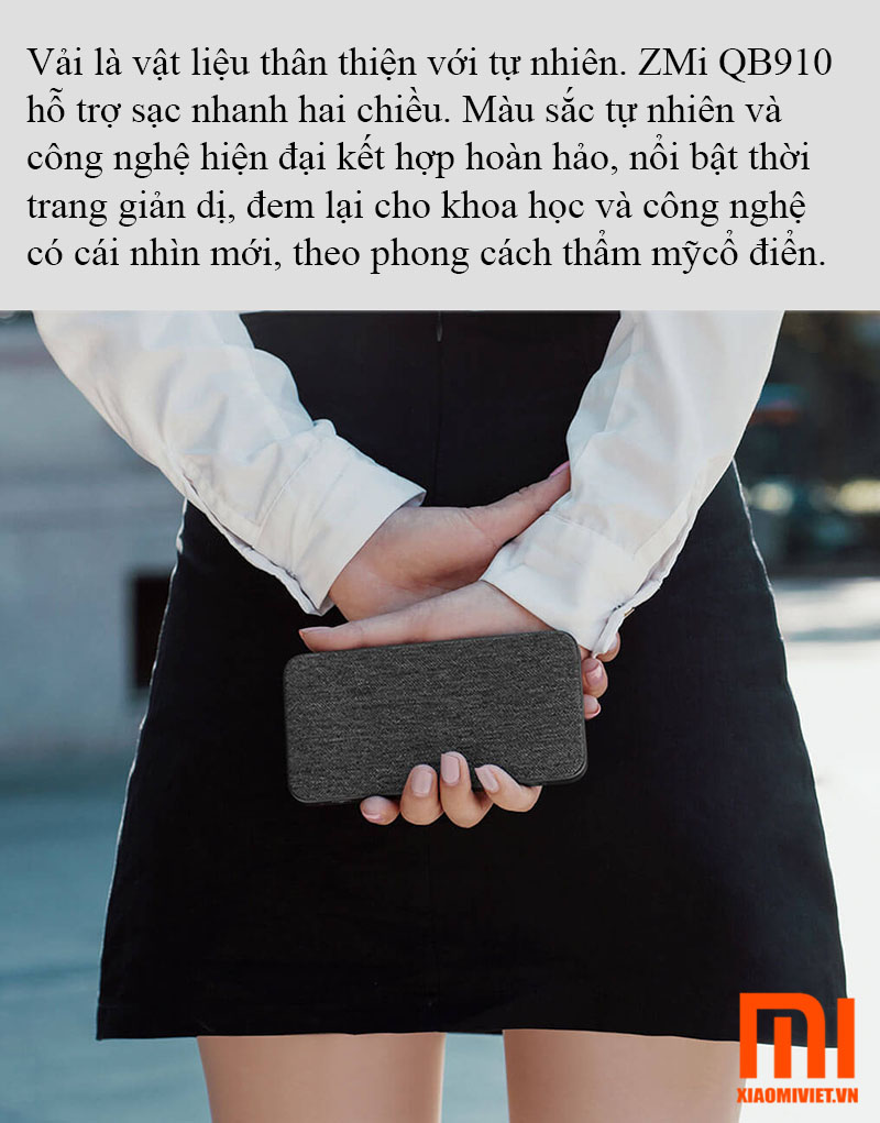 Sạc dự phòng ZMI QB910 10000mah img (1)