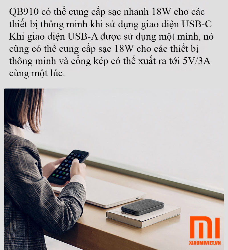 Sạc dự phòng ZMI QB910 10000mah img (3)