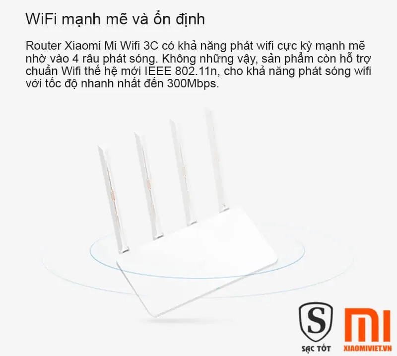 Router Xiaomi Mi Wifi 3C Chính Hãng Router Xiaomi Mi Wifi 3C Chính Hãng