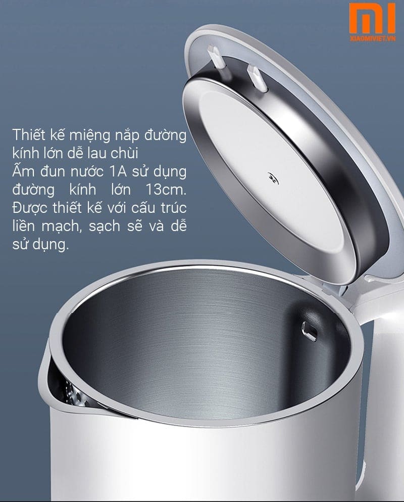 thiết kế nắp ấm đun xiaomi