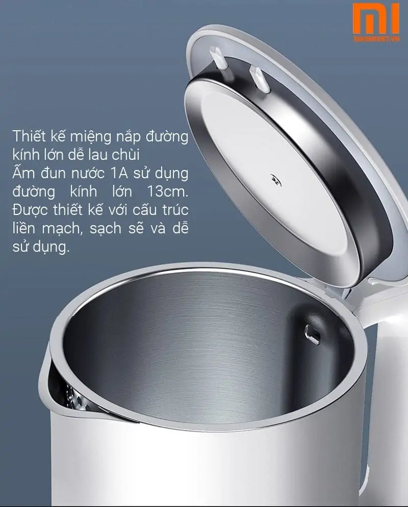 thiết kế nắp ấm đun xiaomi