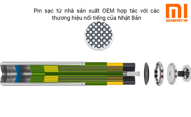 Bộ Pin Sạc Lại AA Xiaomi Zi5 Chính Hãng Pin sạc từ nhà sản xuất OEM hợp tác với các thương hiệu nổi tiếng của Nhật Bản