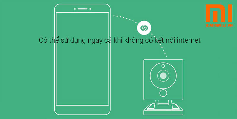 Camera Giám Sát Anh Ninh Xiaomi Cube 1080p Có thể sử dụng ngay cả khi không có kết nối internet