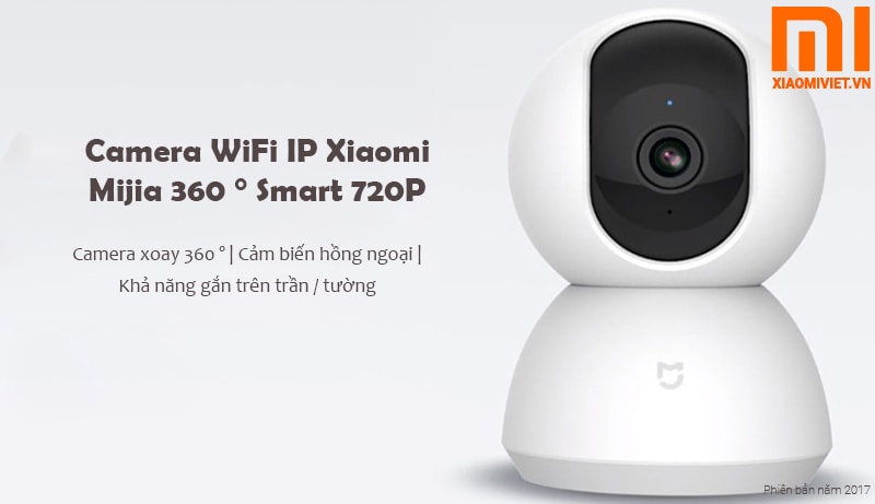 Camera IP giám sát Xiaomi 360 HD 2017 (PTZ)