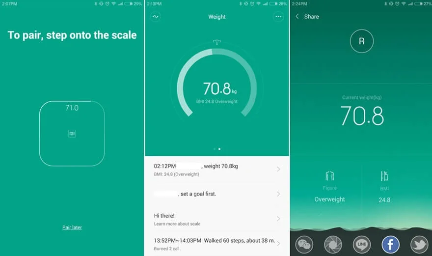 Cân Điện Tử Thông Minh Xiaomi Smart Scale