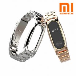 Dây Thay Thế Bằng Kim Loại Cho MiBand2 Mijoas Plus