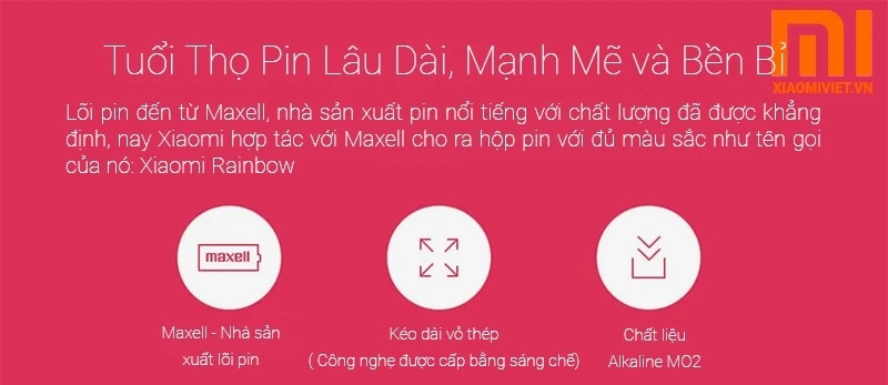 Hộp Pin Sắc Màu AA 10 viên trong 1 hộp