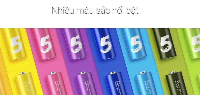 Hộp Pin Sắc Màu AA 10 viên trong 1 hộp