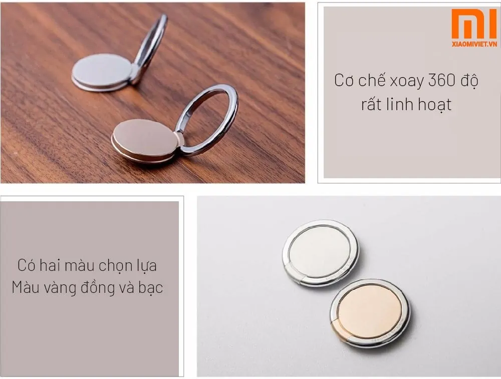 Kẹp điện thoại Xiaomi Iring tiện lợi