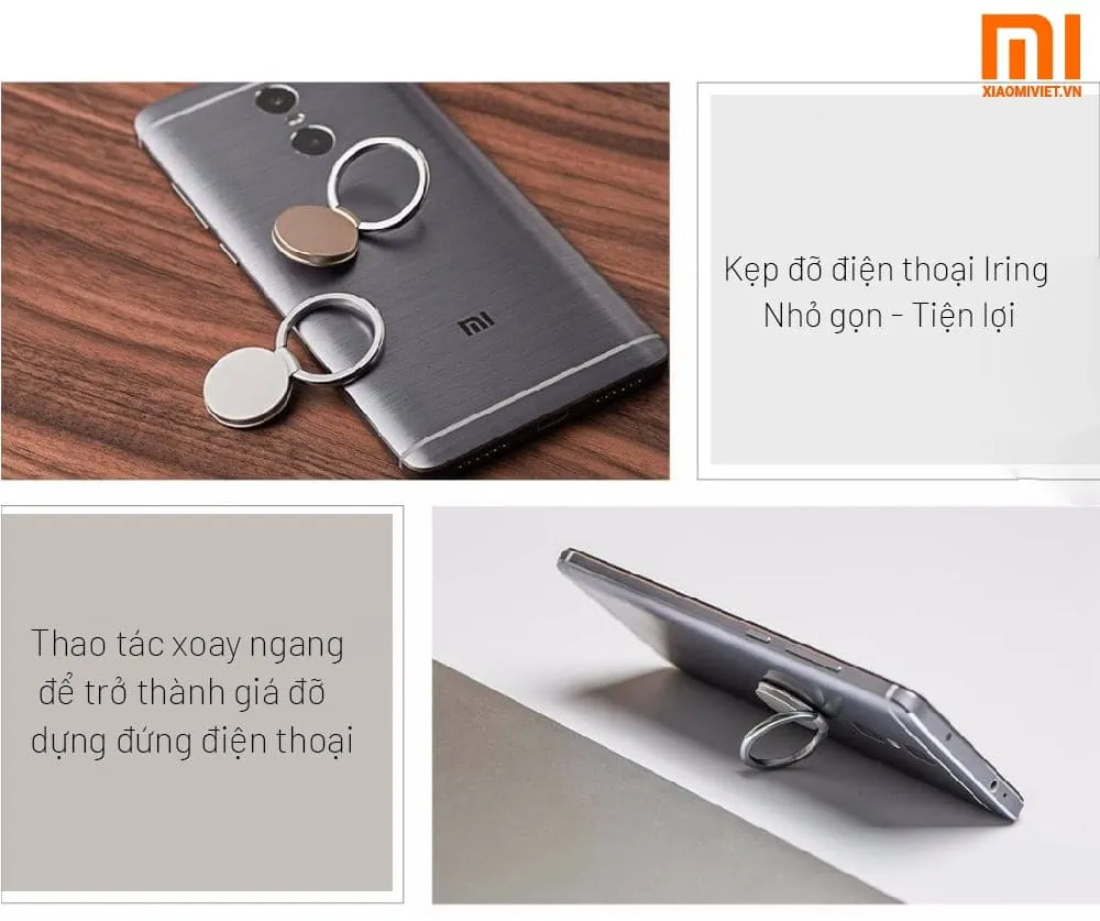 Kẹp điện thoại Xiaomi Iring tiện lợi
