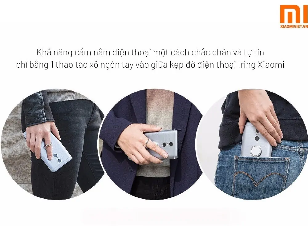 Kẹp điện thoại Xiaomi Iring tiện lợi