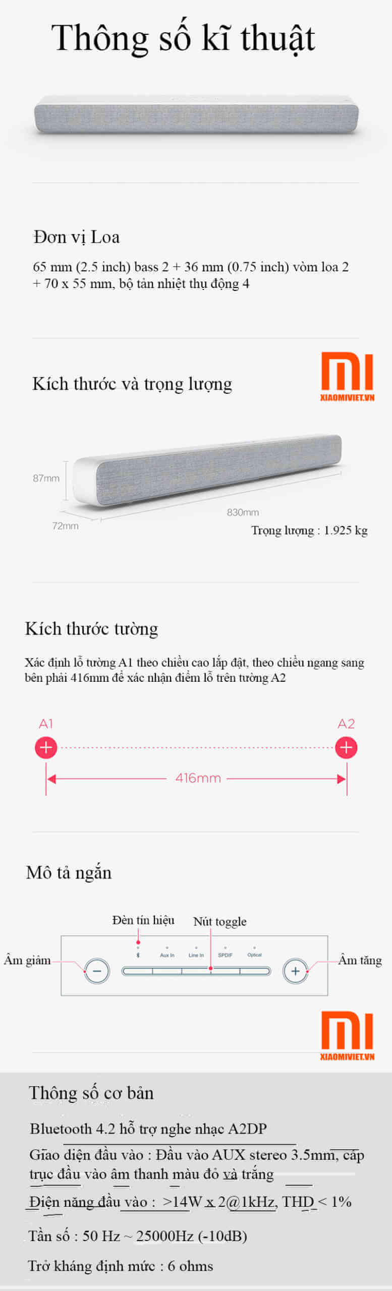 Loa Sound Bar Xiaomi 8 Kênh cho Tivi Loa Sound Bar Xiaomi 8 Kênh cho Tivi