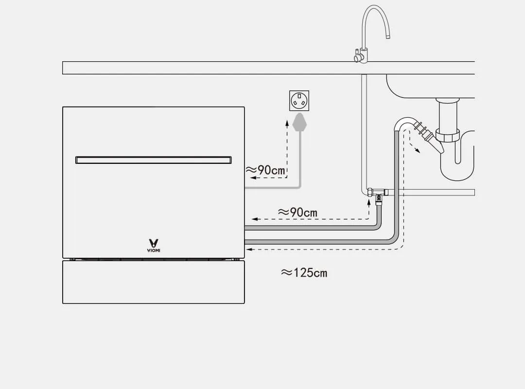 Máy rửa chén bát tự động Xiaomi Viomi VDW0801