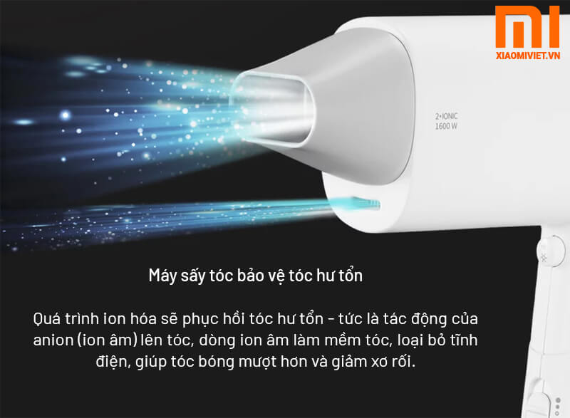 Máy sấy tóc bảo vệ tóc hư tổn