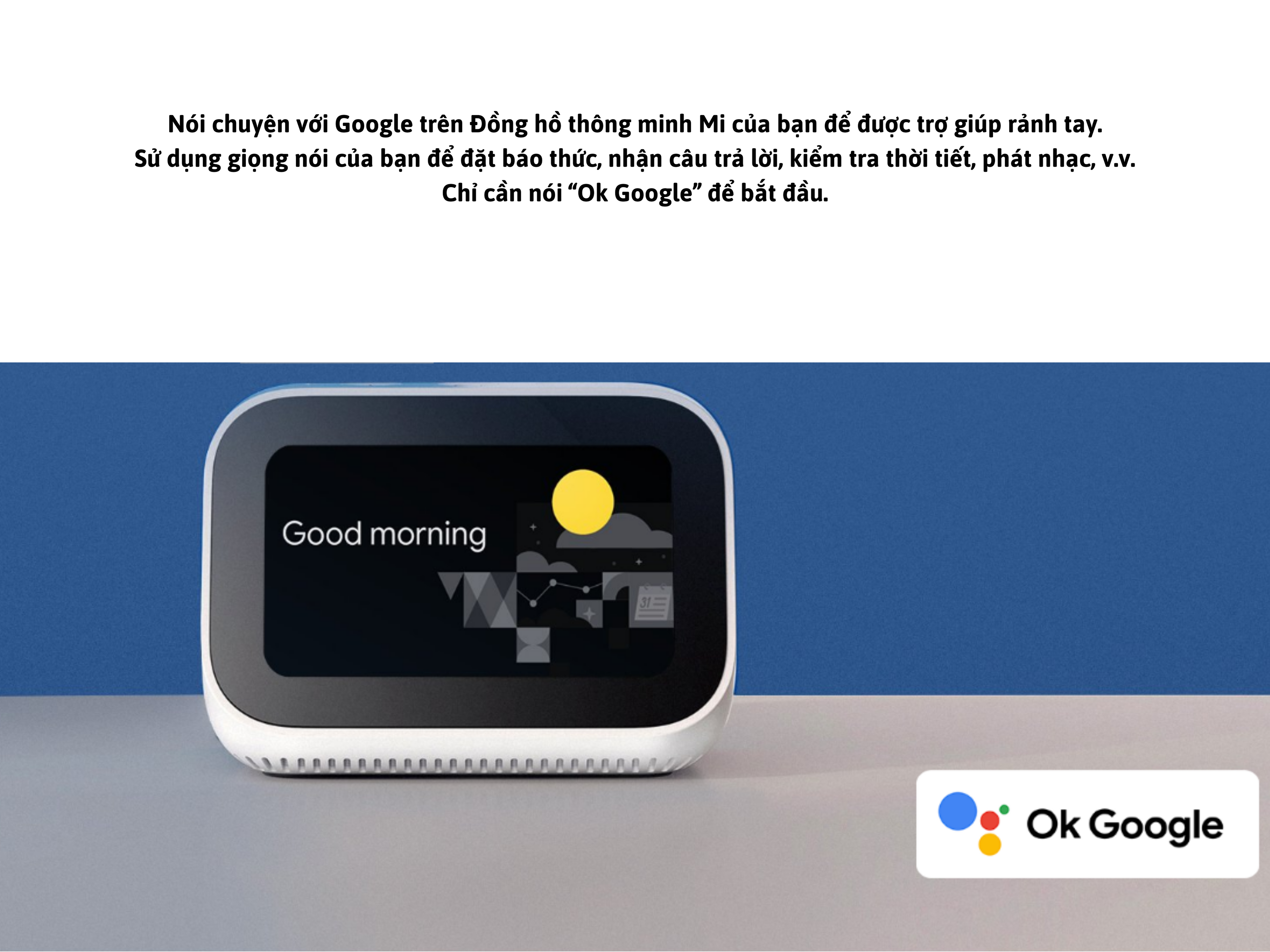 Đồng Hồ Xiaomi Thông Minh X04G Điều khiển X04G bằng giọng nói thông qua Google