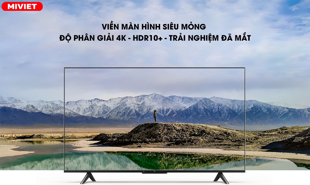 Smart tivi Xiaomi P1 55 inch - Bản Quốc Tế - Chính Hãng Xiaomi Việt Nam - BH 24 Tháng Không gian giải trí tuyệt vời với thiết kế viền màn hình siêu mỏng