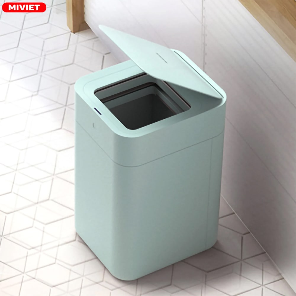 Thùng rác tự động thông minh Townew T1 (TEAL) Thiết kế khép kín của nắp ngăn mùi khó chịu