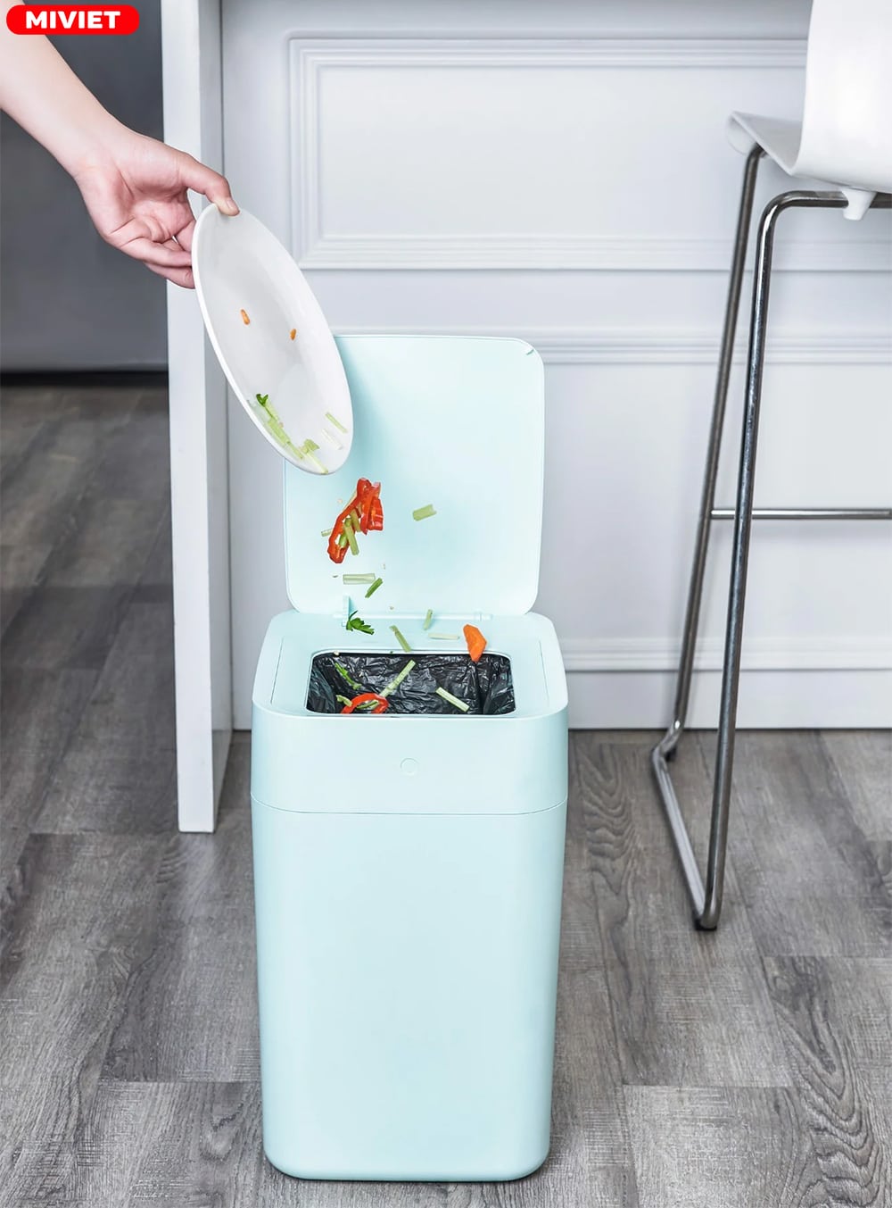 Thùng rác tự động thông minh Townew T1 (TEAL) Hệ thống cảm biến mở cửa thùng rác tự động