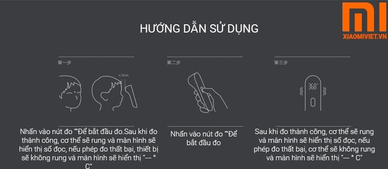 Nhiệt kế Xiaomi iHealth hướng dẫn sử dụng