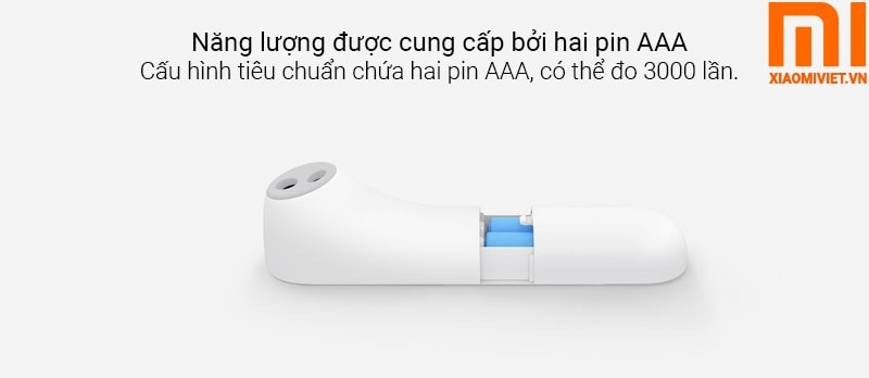 Nhiệt kế Xiaomi iHealth trang bị hai pin AAA