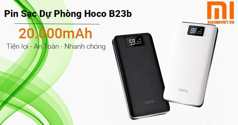 Pin sạc dự phòng 3 cổng sạc Hoco B23B 20000mAh