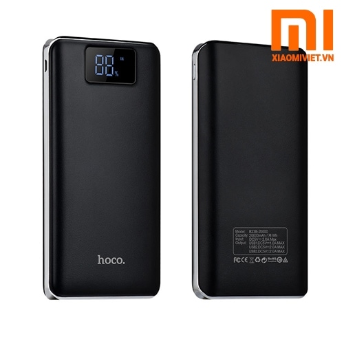 Sạc pin dự phòng Hoco 20000mAh Pin sạc dự phòng 3 cổng sạc Hoco B23B 20000mAh