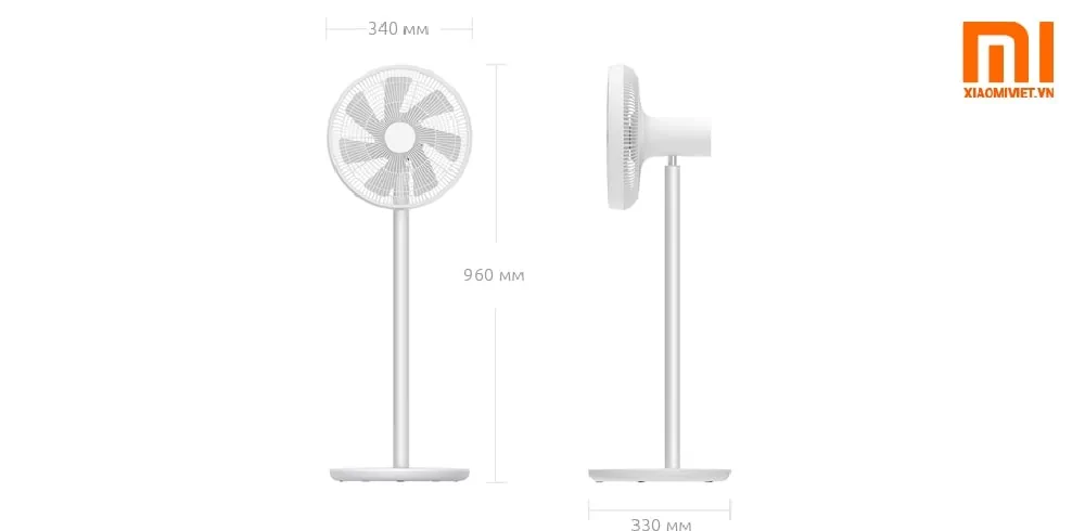 Điều khiển Quạt Điện Xiaomi Mi Smart Fan Gen 2S tiện lợi qua app thông minh 