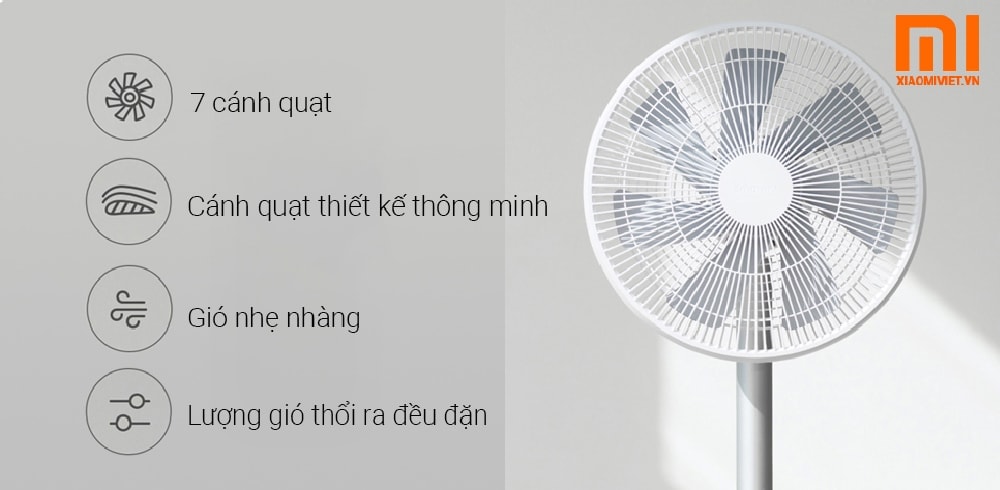 Làn gió mát thiên nhiên trong tầm tay với Quạt Điện Thông Minh Xiaomi Mi Smart Fan Gen 2S 