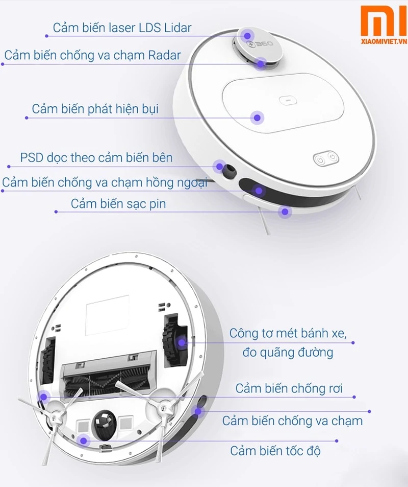 robot hút bụi Qihoo 360 S6 robot hút bụi Qihoo 360 S6
