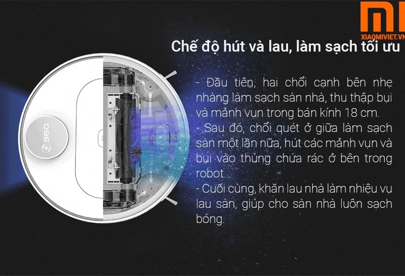 robot hút bụi Qihoo 360 S6 robot hút bụi Qihoo 360 S6