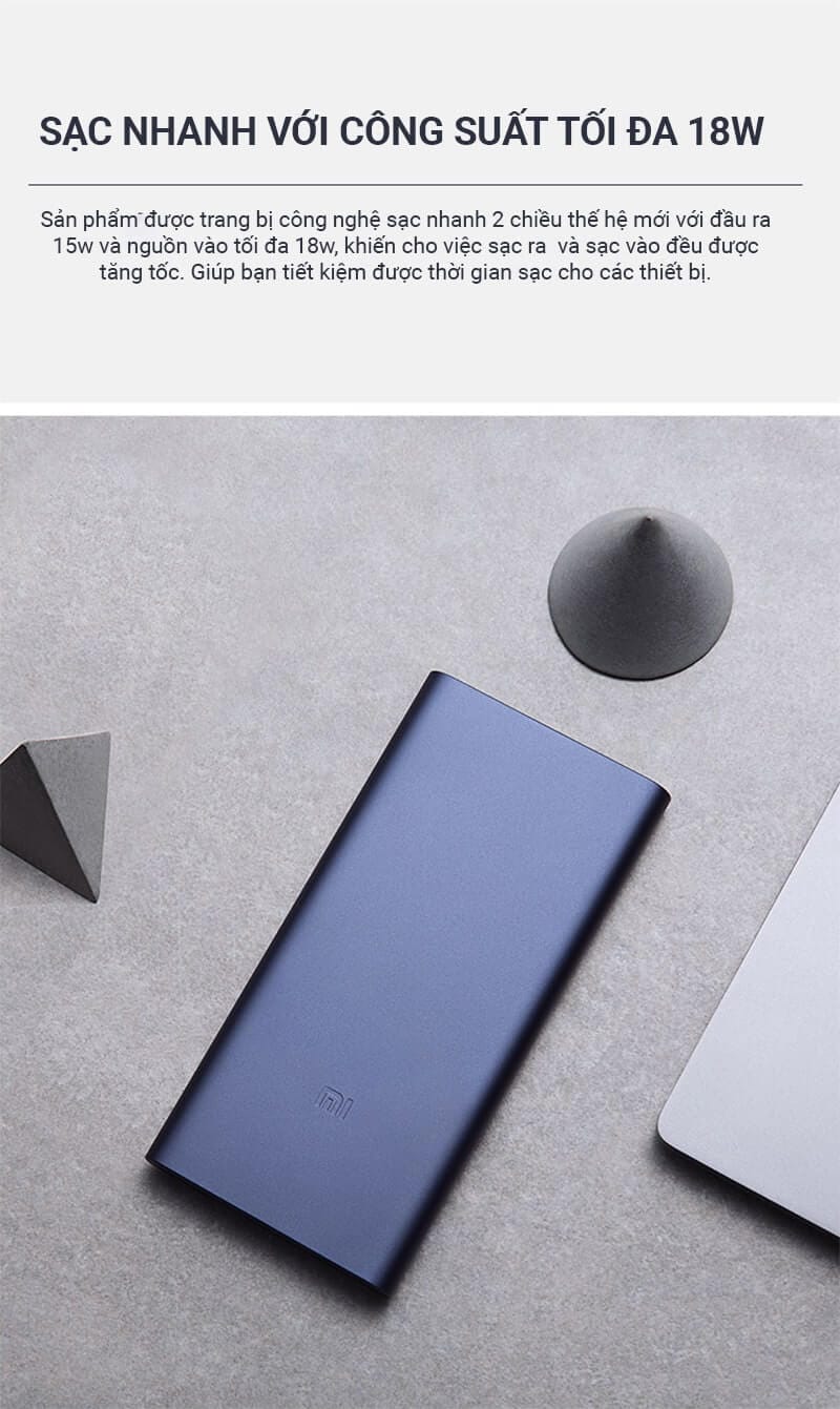 sạc dự phòng xiaomi gen 2s 2018
