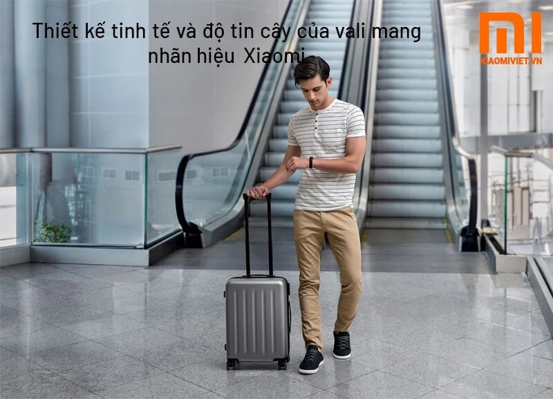 Thiết kế tinh tế và độ tin cậy của vali mang nhãn hiệu  Xiaomi