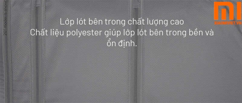 Vali Xiaomi 20-inch Chất liệu bên trong chất lượng cao và an toàn