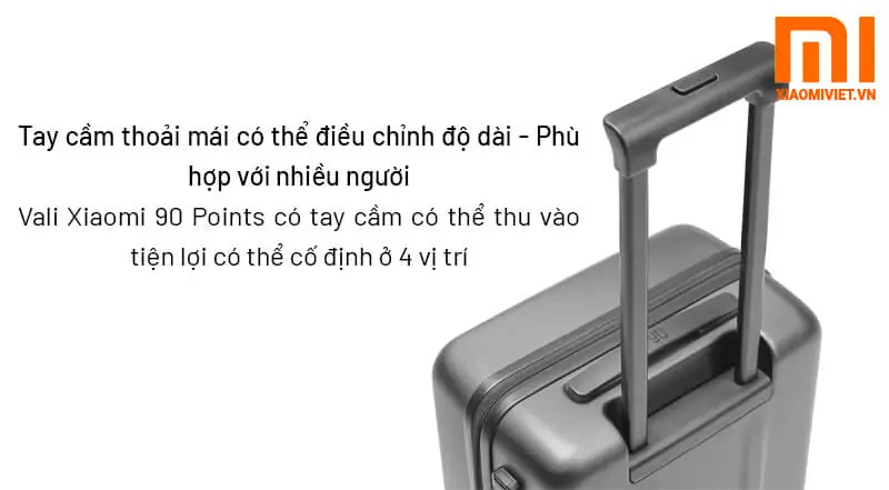 Vali Xiaomi 24-inch Tay cầm thoải mái có thể điều chỉnh độ dài - Phù hợp với nhiều người
