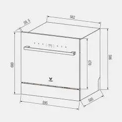 Máy rửa chén bát tự động Xiaomi Viomi VDW0801 (2)