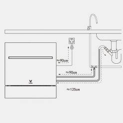 Máy rửa chén bát tự động Xiaomi Viomi VDW0801 (4)