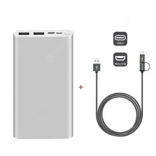 Pin sạc dự phòng Xiaomi 10000mah Gen 3 - Chính Hãng - 2022 Pin sạc dự phòng Xiaomi 10000mah Gen 3 2019 (2)