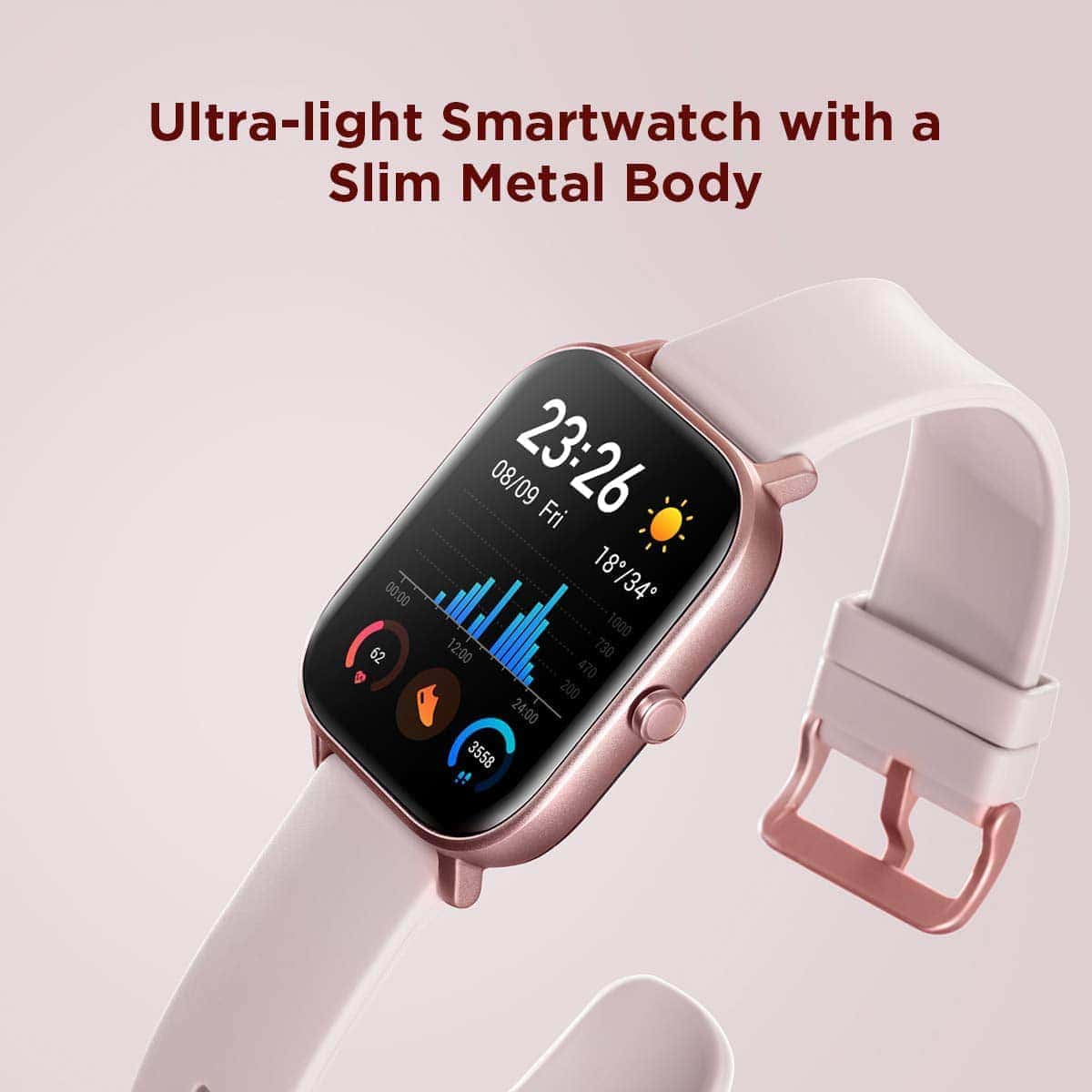 ĐỒNG HỒ THÔNG MINH AMAZFIT GTS thiet ke amafit gts sang trong