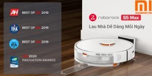 Robot hút bụi lau nhà Xiaomi Roborock S5 Max Quốc Tế