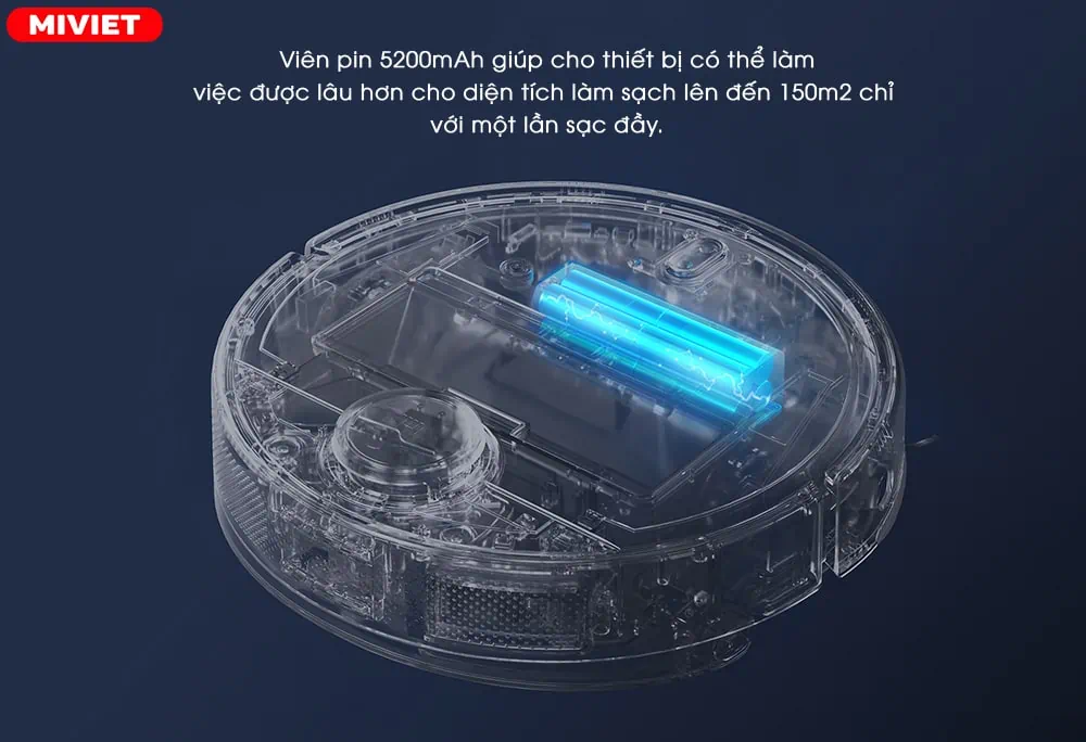 Robot hút bụi lau nhà Vacuum Mop 2 Pro - Bản Quốc Tế 2022 Dung lượng pin 5200mAh