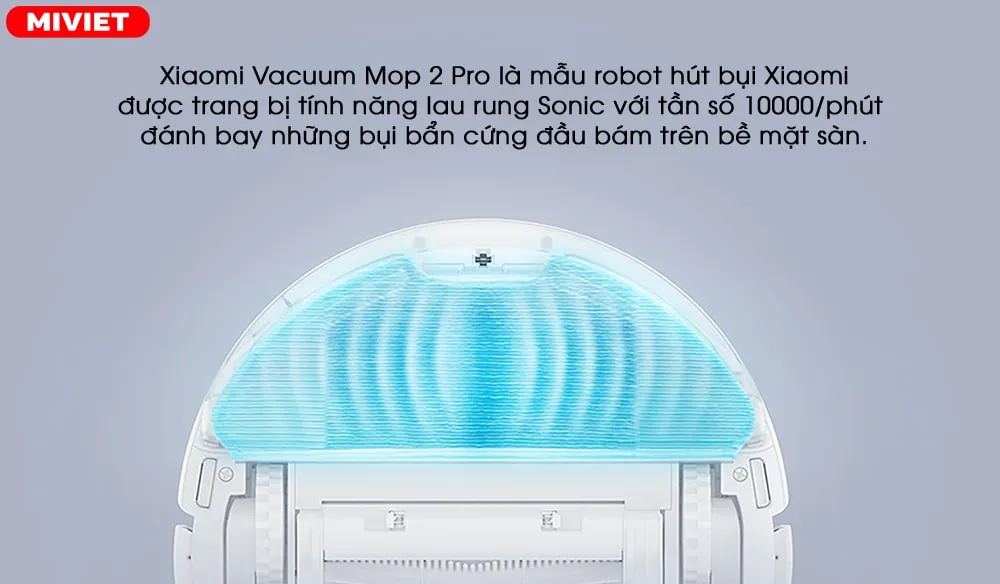 Robot hút bụi lau nhà Vacuum Mop 2 Pro - Bản Quốc Tế 2022 Tính năng lau rung sonic mopping được trang bị