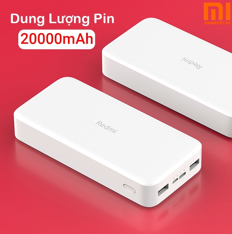 Pin sạc dự phòng Xiaomi Redmi 20000mAh PB200LZM Pin sạc dự phòng Xiaomi Redmi 20000mAh PB200LZM