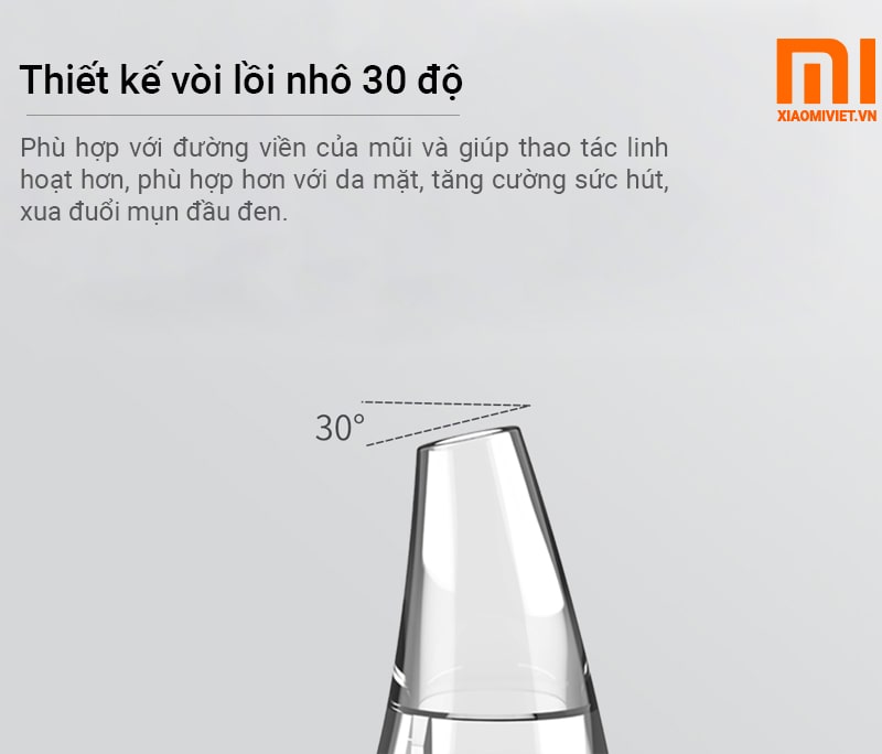 Máy Hút Mụn Đầu Đen Xiaomi Inface MS7000 thiết kế 3 vòi lòi nhô