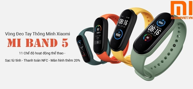 vòng đeo tay thông minh Mi Band 5