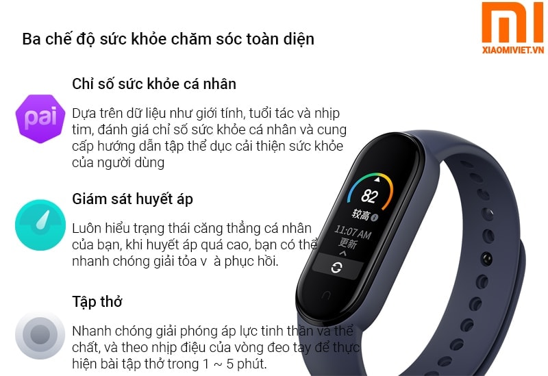 vòng đeo tay thông minh Mi Band 5 vòng đeo tay thông minh Mi Band 5