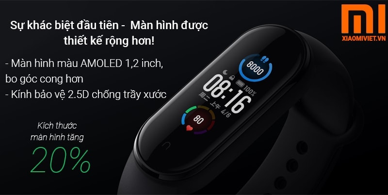 vòng đeo tay thông minh Mi Band 5 vòng đeo tay thông minh Mi Band 5