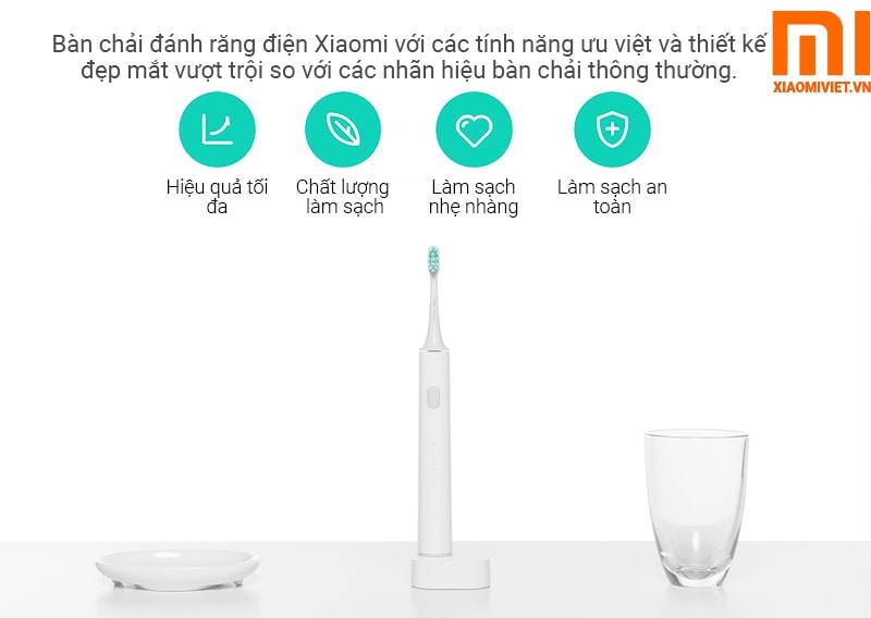 Bàn Chải Đánh Răng Điện Xiaomi Mi Electric bàn chải đánh răng xiaomi hiệu qua hơn vật dụng thông thường